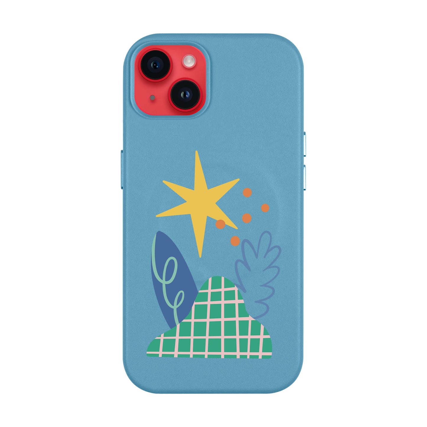 LITTLE NATURE-iPhone 14 Plus Leather Kılıf MagSafe Özellikli