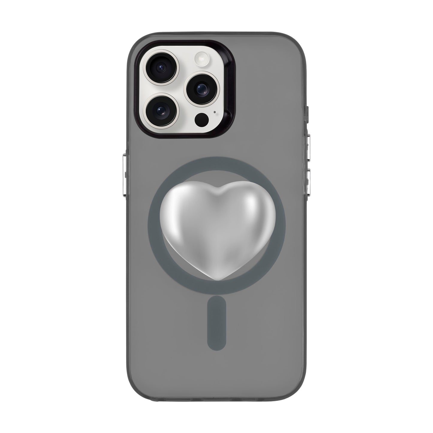 SILVER HEART-iPhone 15 Pro Max Hold Kılıf MagSafe Özellikli