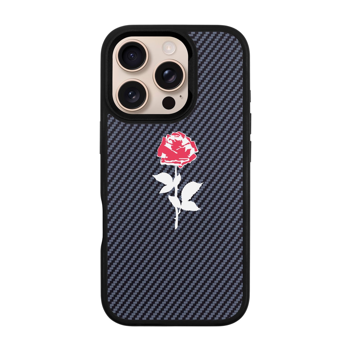 NATUREL ROSE-iPhone 16 Pro Plaid Kılıf MagSafe Özellikli