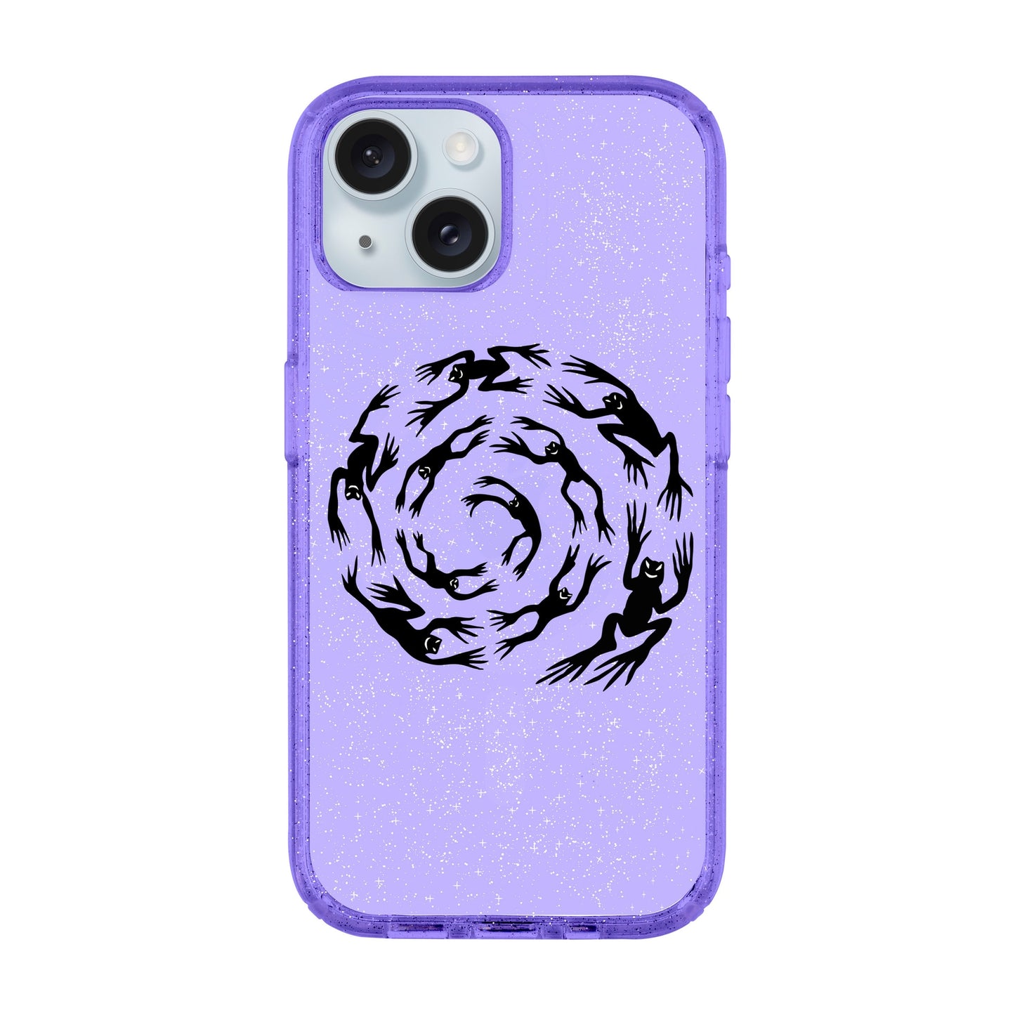SWIRLING FROGS-iPhone 15 Plus Shiny Kılıf MagSafe Özellikli