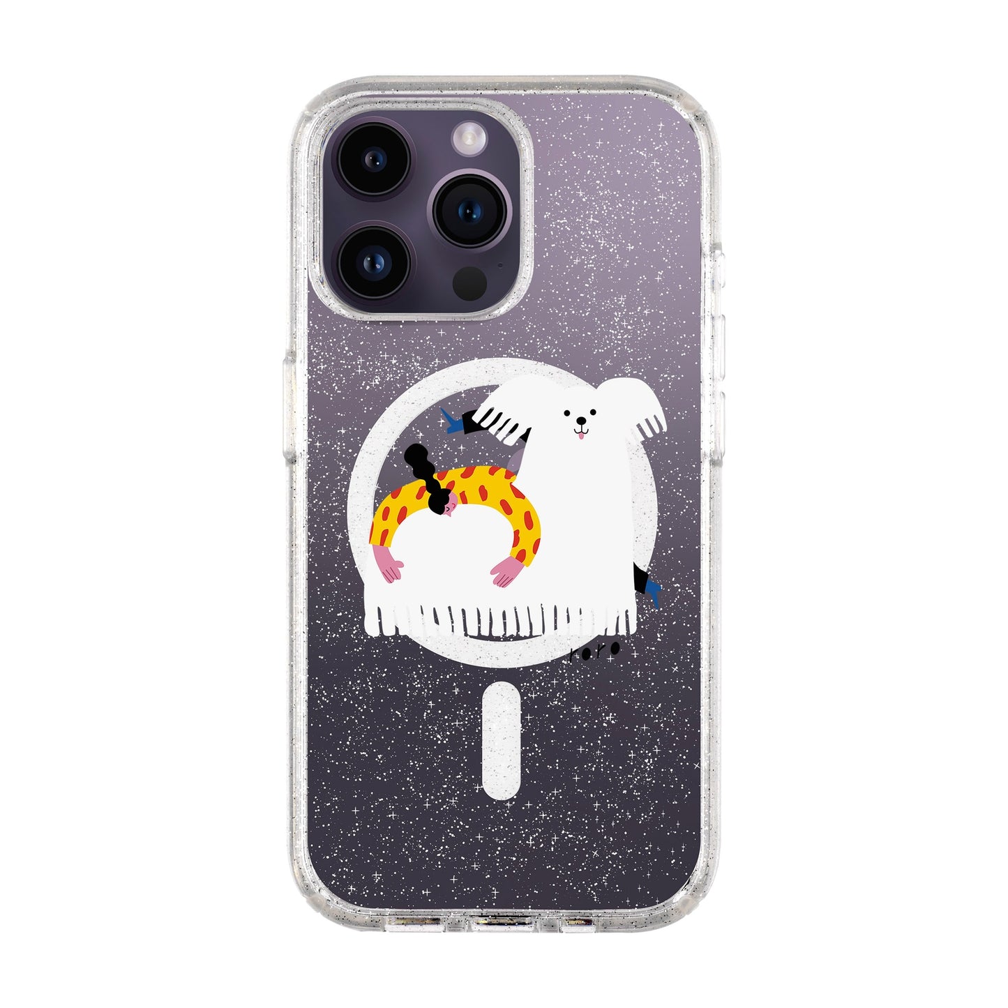 FANCY DOG-iPhone 14 Pro Max Shiny Kılıf MagSafe Özellikli