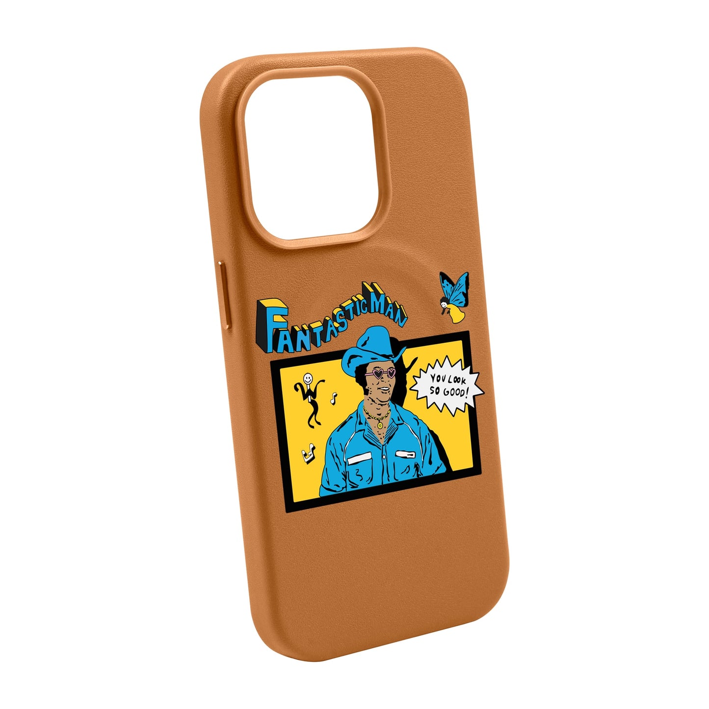 FANTASTIC MAN-iPhone 14 Pro Max Leather Kılıf MagSafe Özellikli