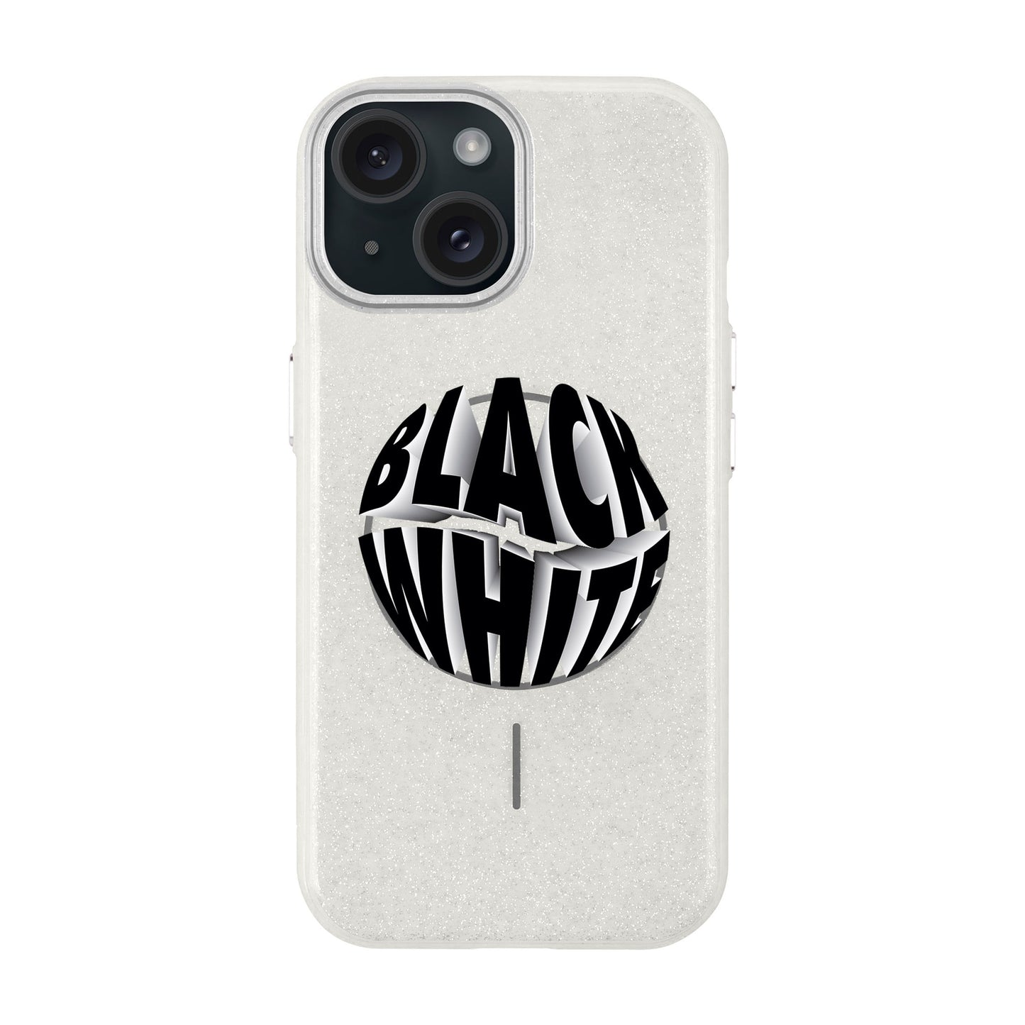 BLACK WHITE-iPhone 15 Plus Radiant Kılıf MagSafe Özellikli