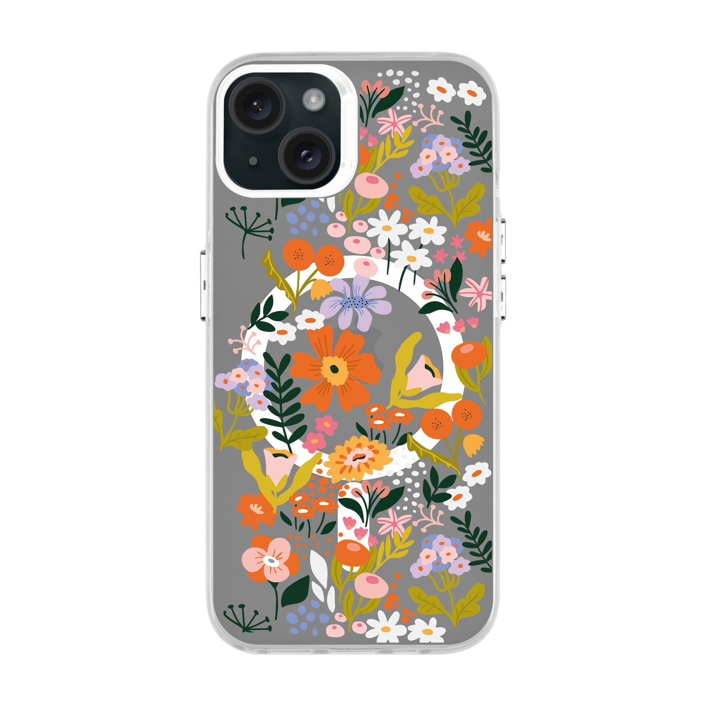 FLOWER-iPhone 15 Plus Hold Kılıf MagSafe Özellikli