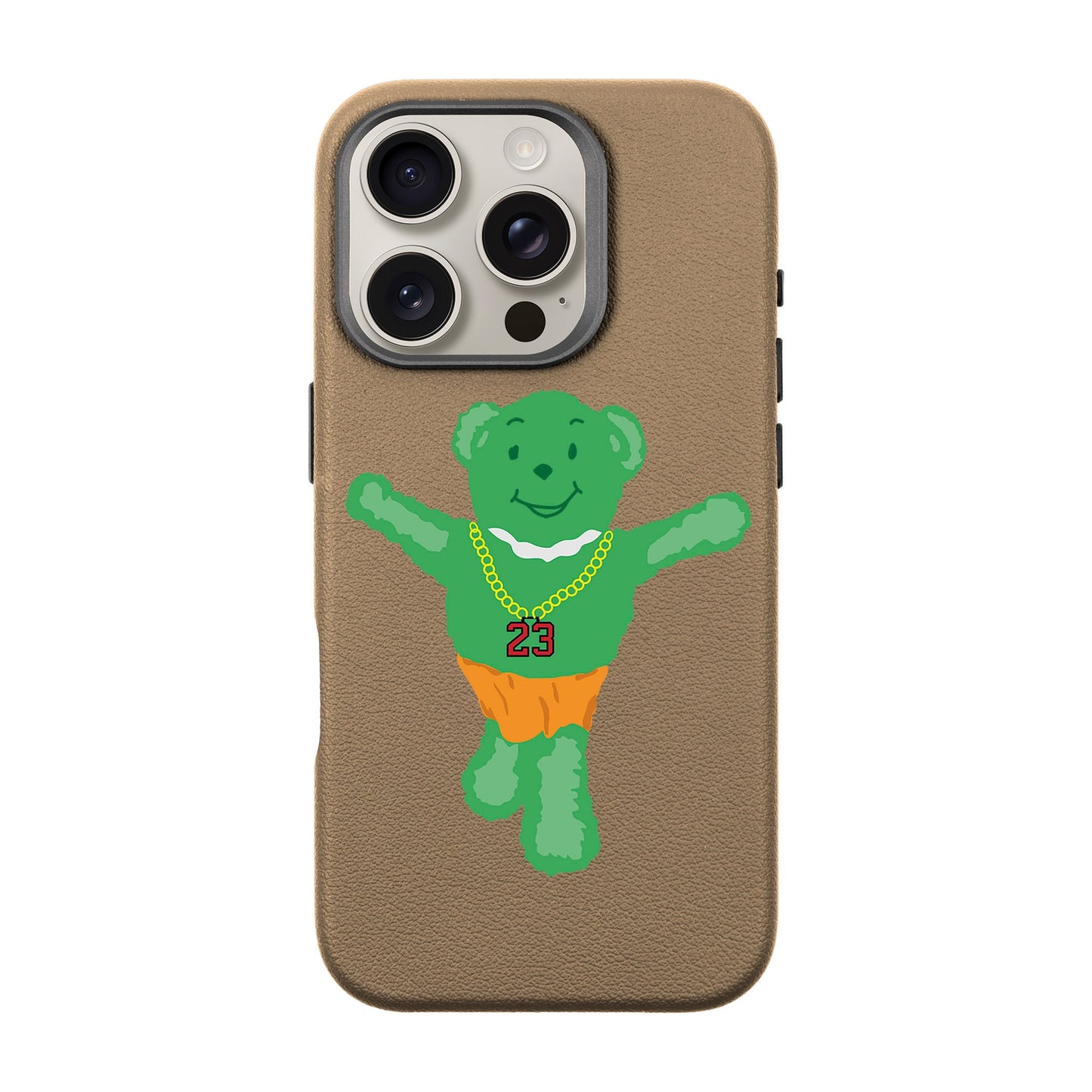 GREEN BEAR-iPhone 16 Pro Leather Premium Kılıf MagSafe Özellikli
