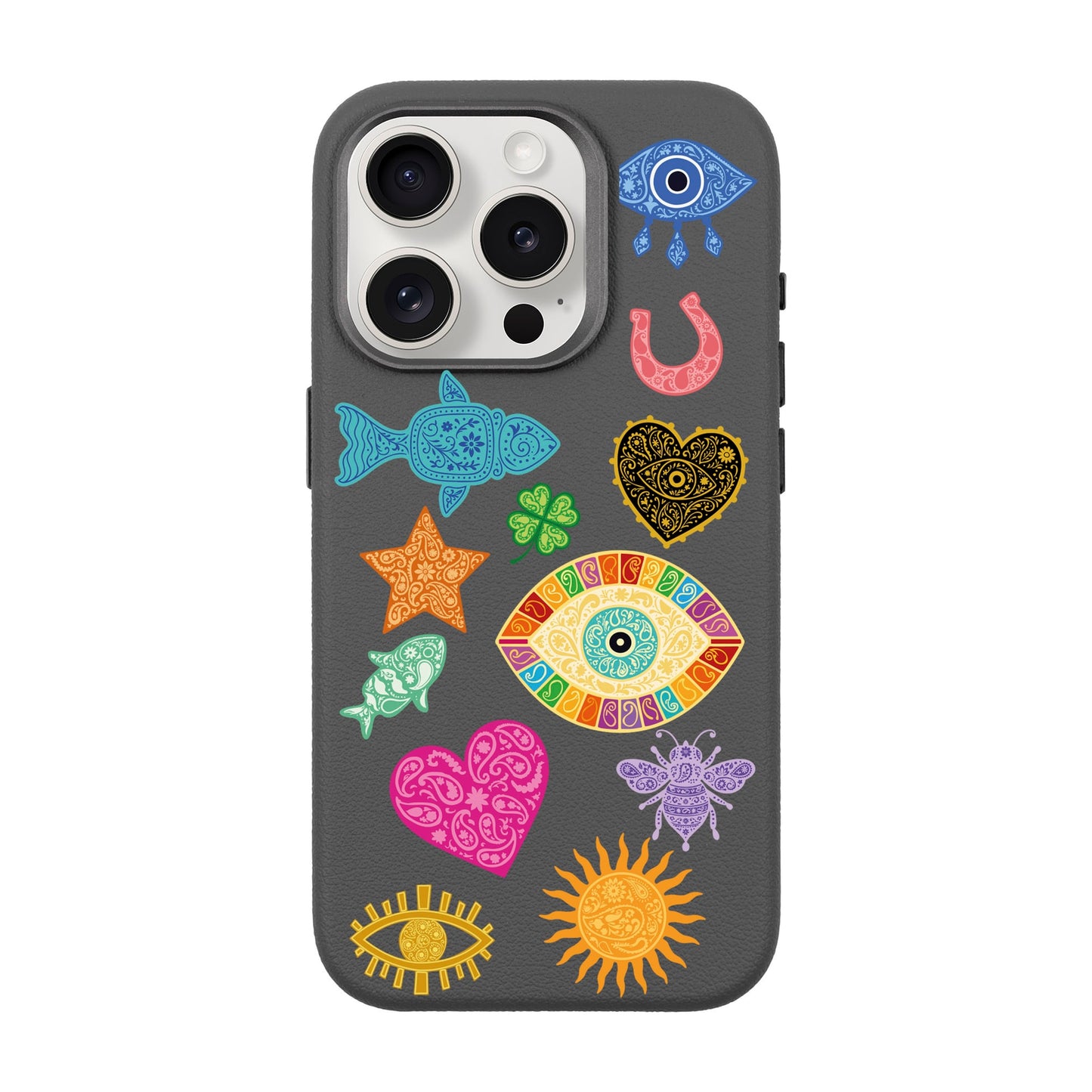 CHARMS BY BERRİN ÖZKAN-iPhone 15 Pro Leather Premium Kılıf MagSafe Özellikli