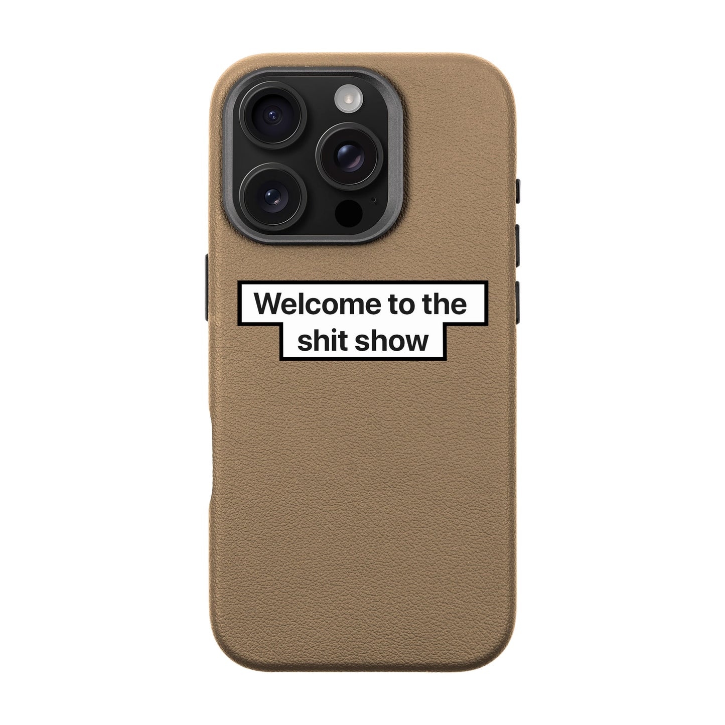 WELCOME-iPhone 16 Pro Leather Premium Kılıf MagSafe Özellikli