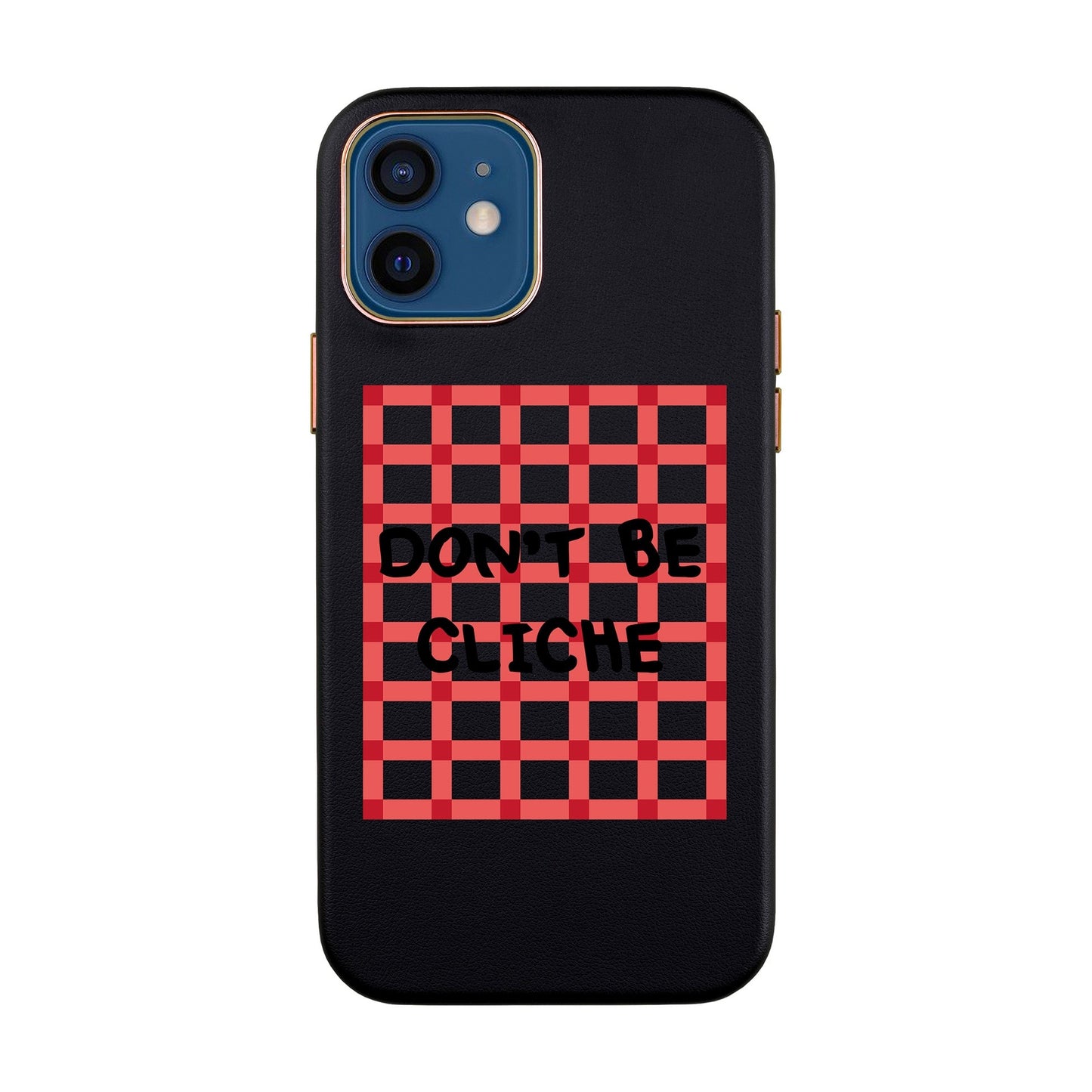 DON'T BE CLICHE-iPhone 12 Mini Leather Kılıf
