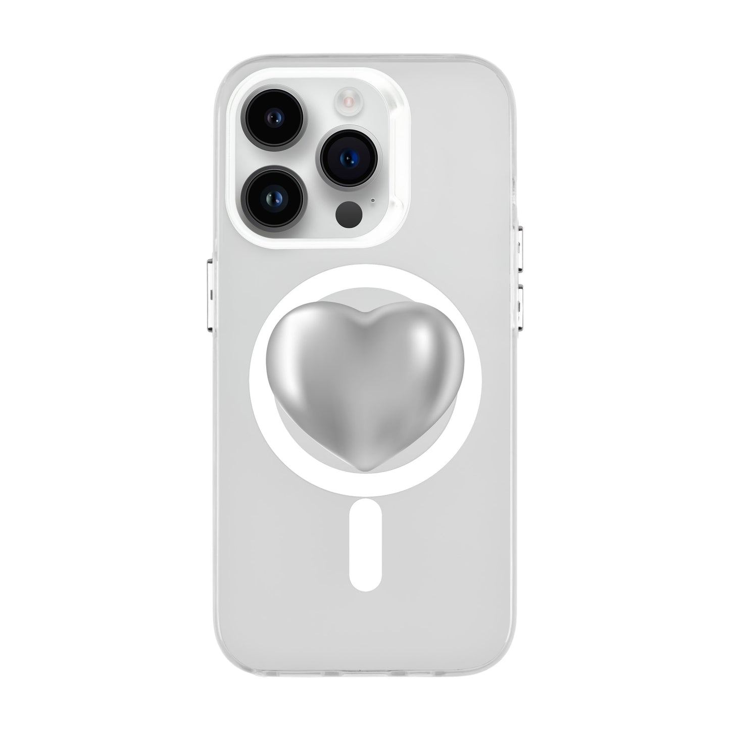 SILVER HEART-iPhone 14 Pro Hold Kılıf MagSafe Özellikli