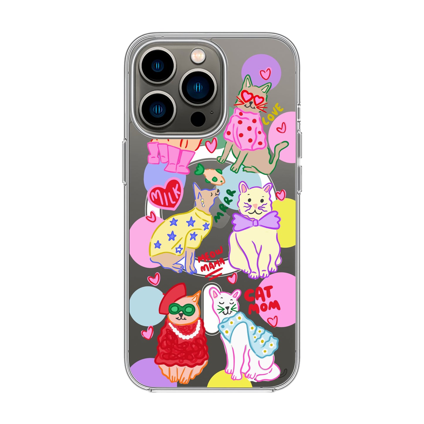 CAT MOM-iPhone 13 Pro Max Solid Kılıf MagSafe Özellikli