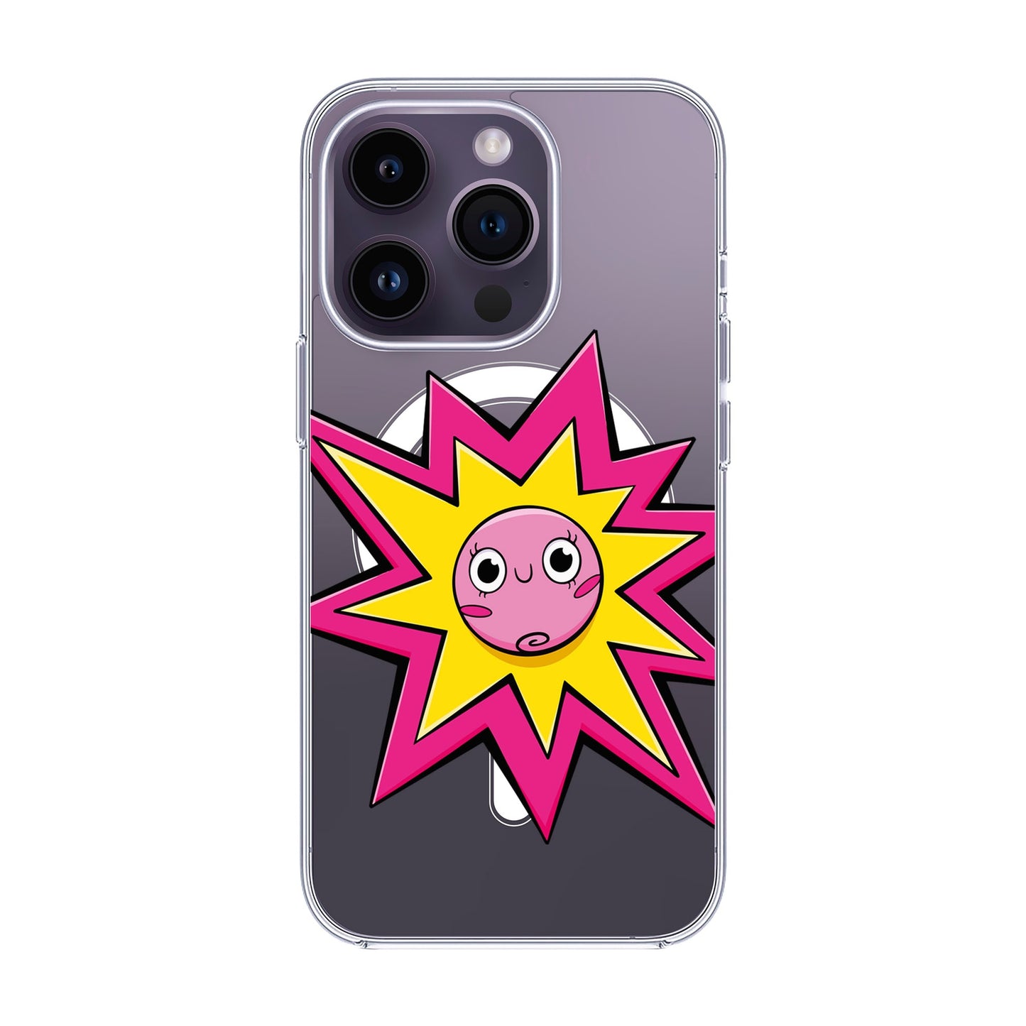 POP PRINCESSES-iPhone 14 Pro Solid Kılıf MagSafe Özellikli