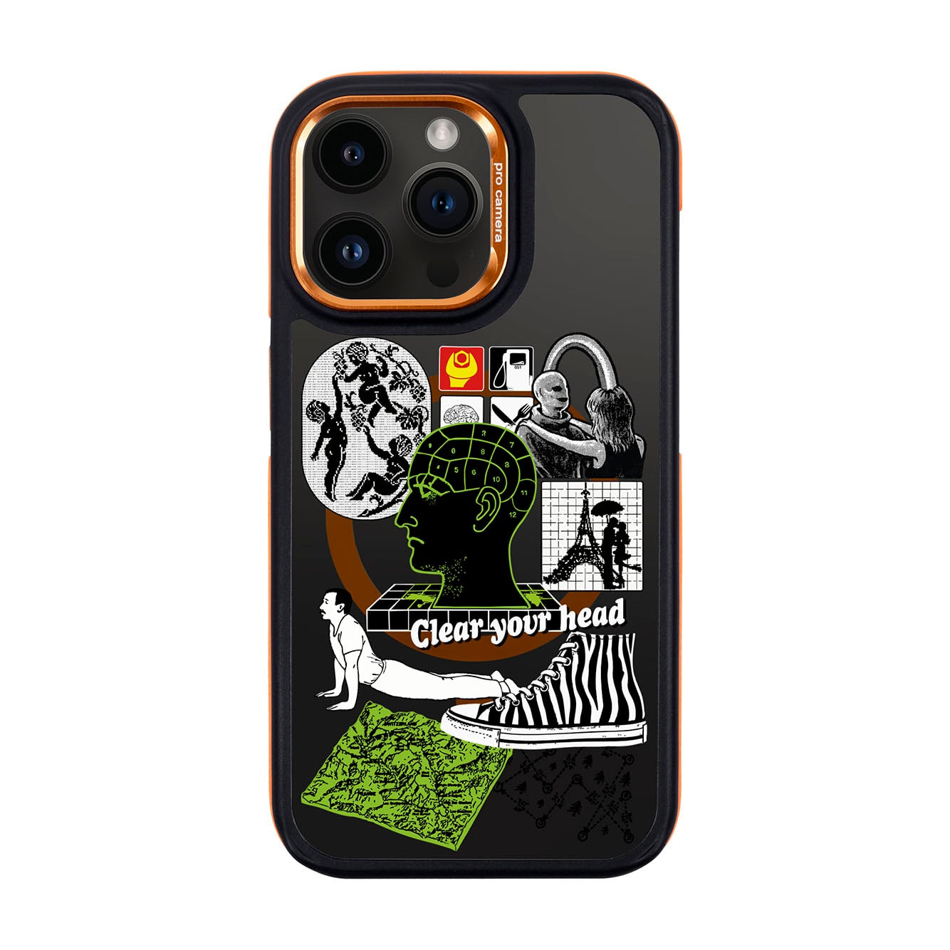 CLEAR YOUR HEAD-iPhone 14 Pro Max Dark Kılıf MagSafe Özellikli