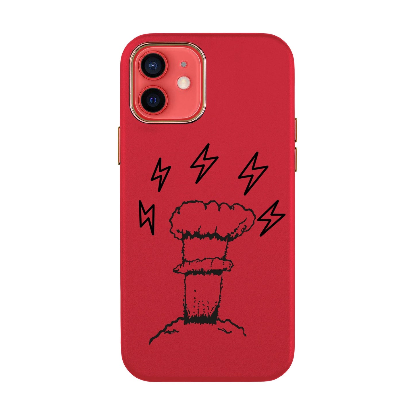 VOLCANIC-iPhone 12 Leather Kılıf