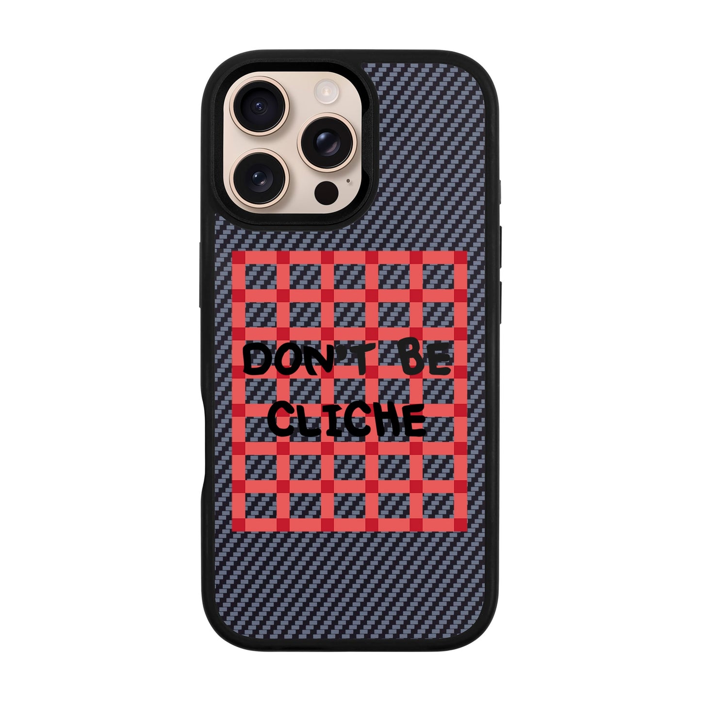 DON'T BE CLICHE-iPhone 16 Pro Max Plaid Kılıf MagSafe Özellikli