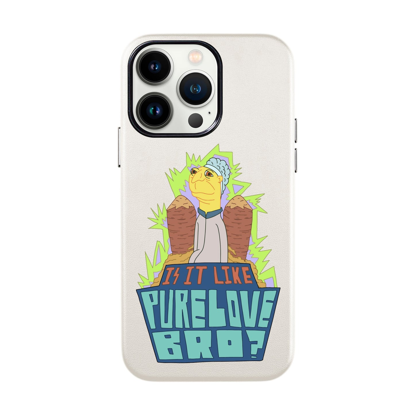 PURE LOVE-iPhone 13 Pro Max Leather Kılıf