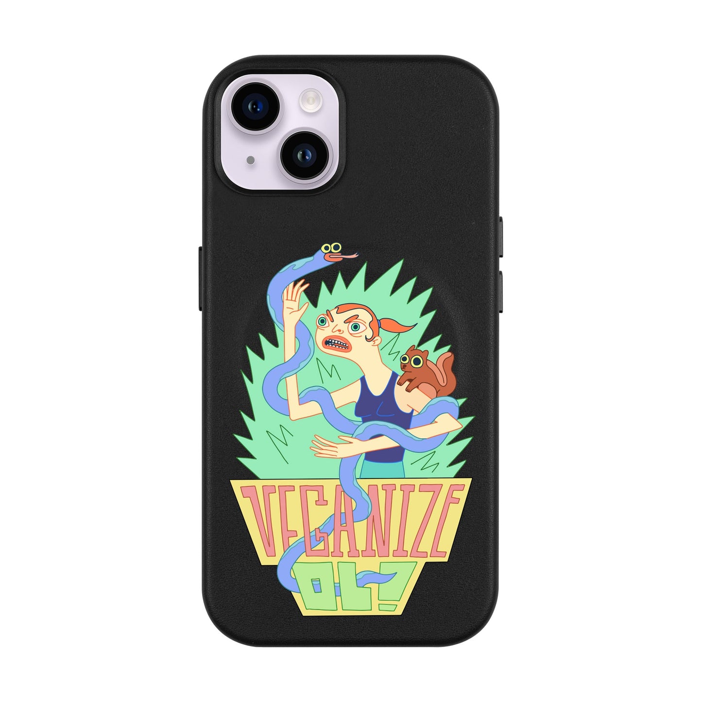 VEGANİZE-iPhone 14 Plus Leather Kılıf MagSafe Özellikli