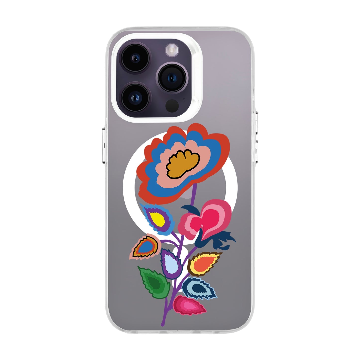 KNITTED FLOWER-iPhone 14 Pro Hold Kılıf MagSafe Özellikli