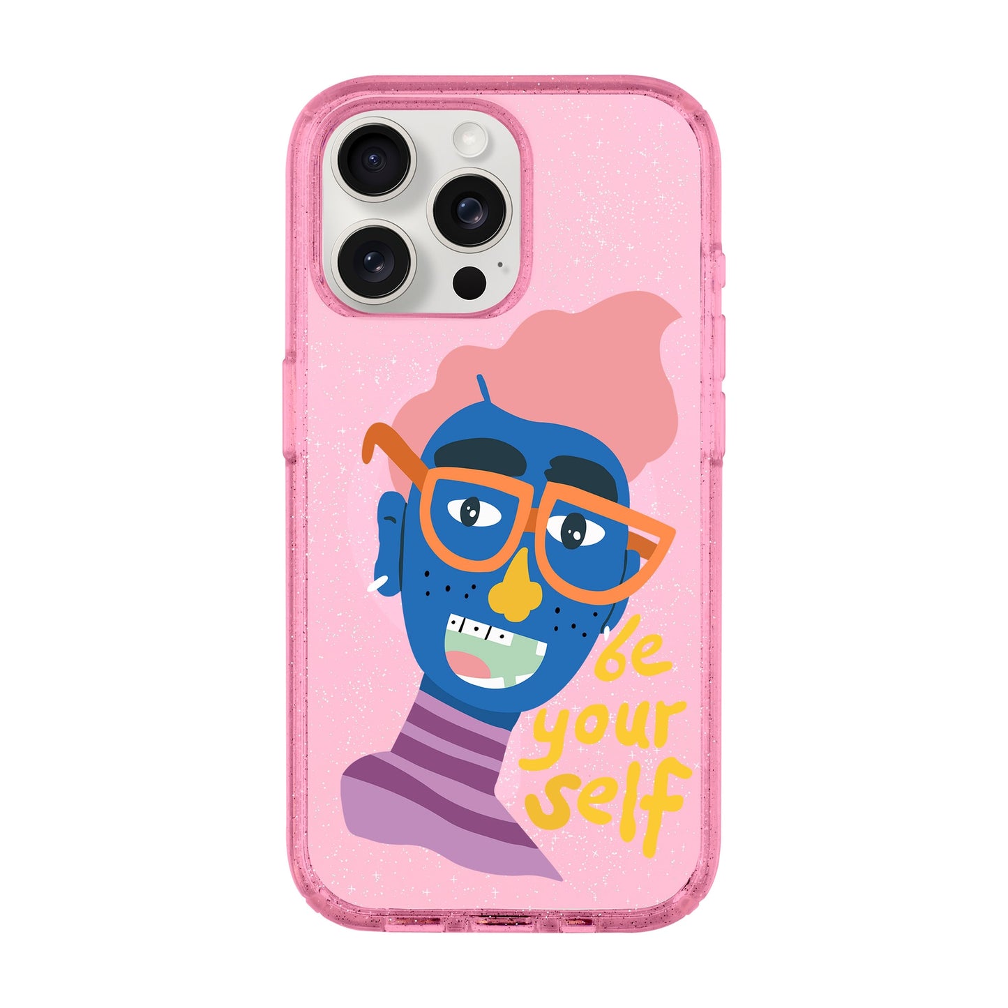 BE YOUR SELF-iPhone 15 Pro Max Shiny Kılıf MagSafe Özellikli