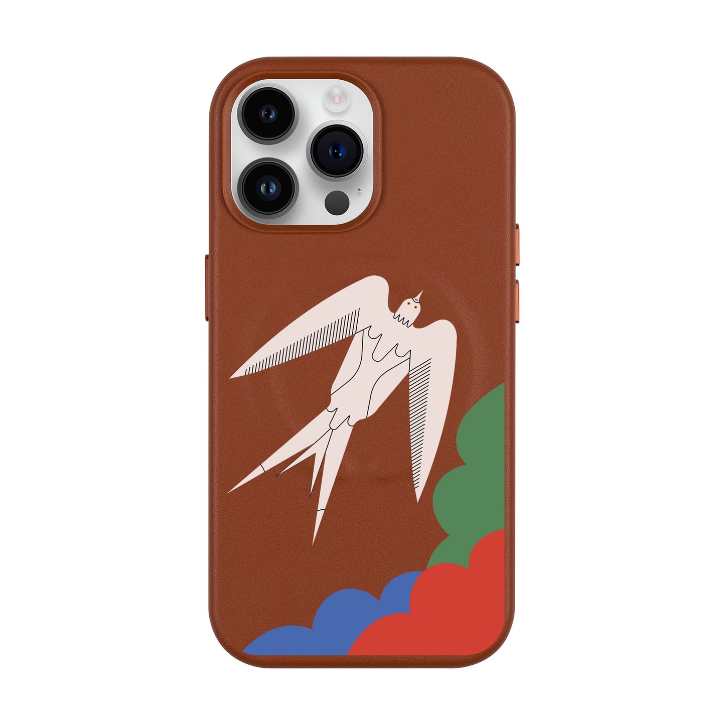 L’OISEAU LIBRE-iPhone 14 Pro Max Leather Kılıf MagSafe Özellikli