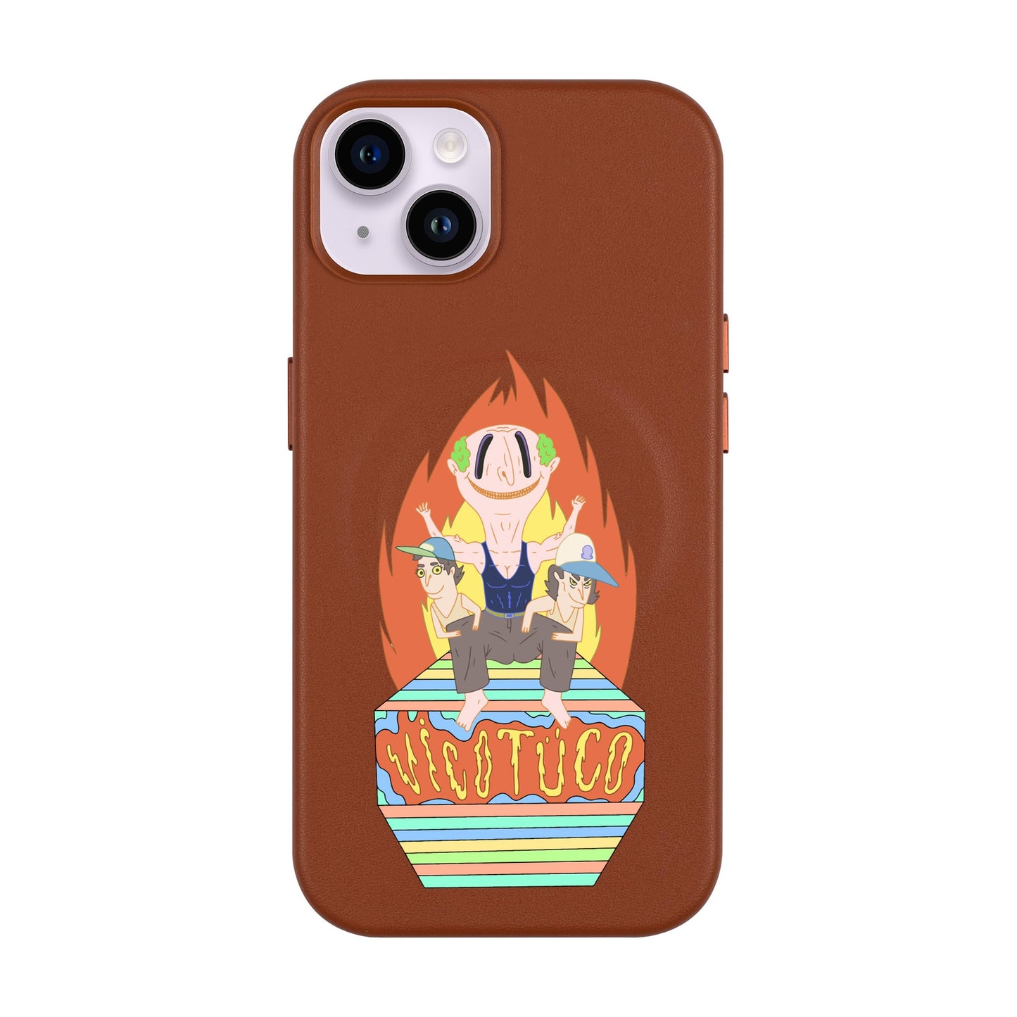 VİCOTÜCO ADAM-iPhone 14 Plus Leather Kılıf MagSafe Özellikli