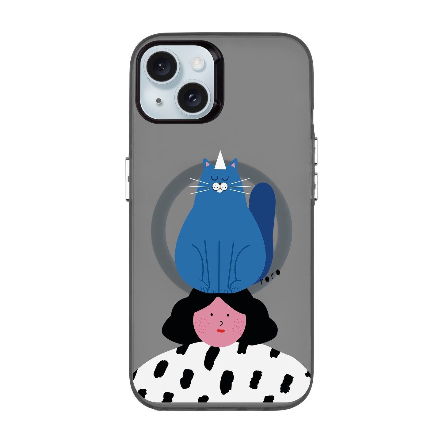 NAUGHTY CAT-iPhone 15 Plus Hold Kılıf MagSafe Özellikli
