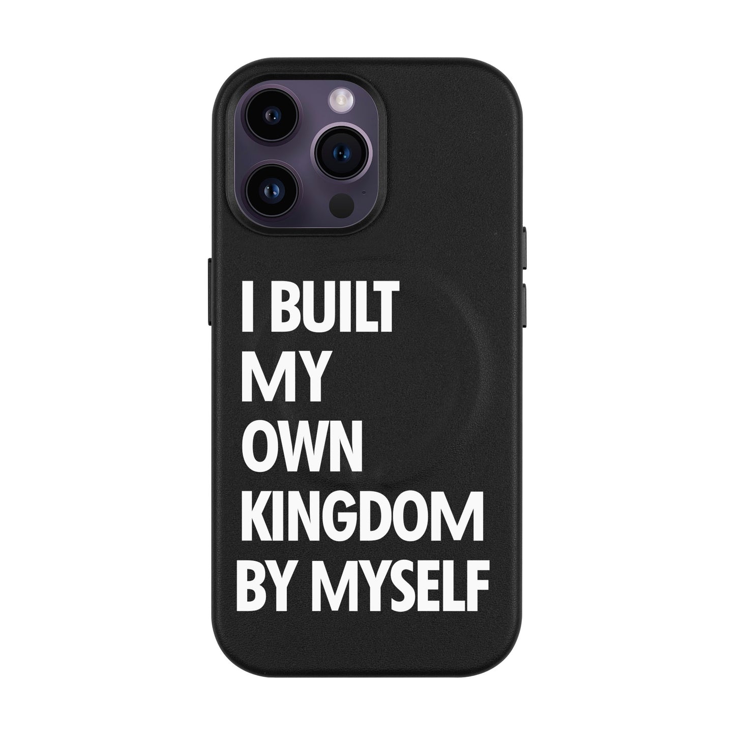 KINGDOM-iPhone 14 Pro Max Leather Kılıf MagSafe Özellikli
