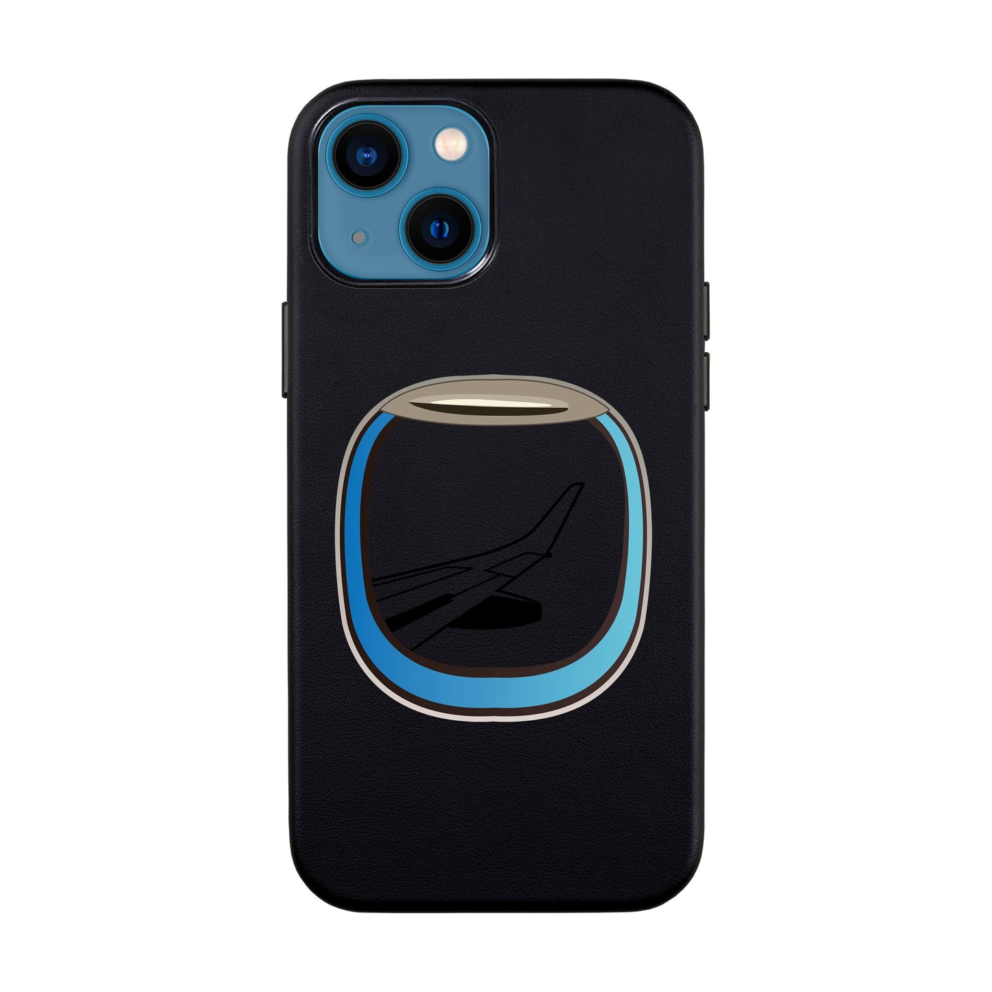 AIRCRAFT WINDOW-iPhone 13 Leather Kılıf