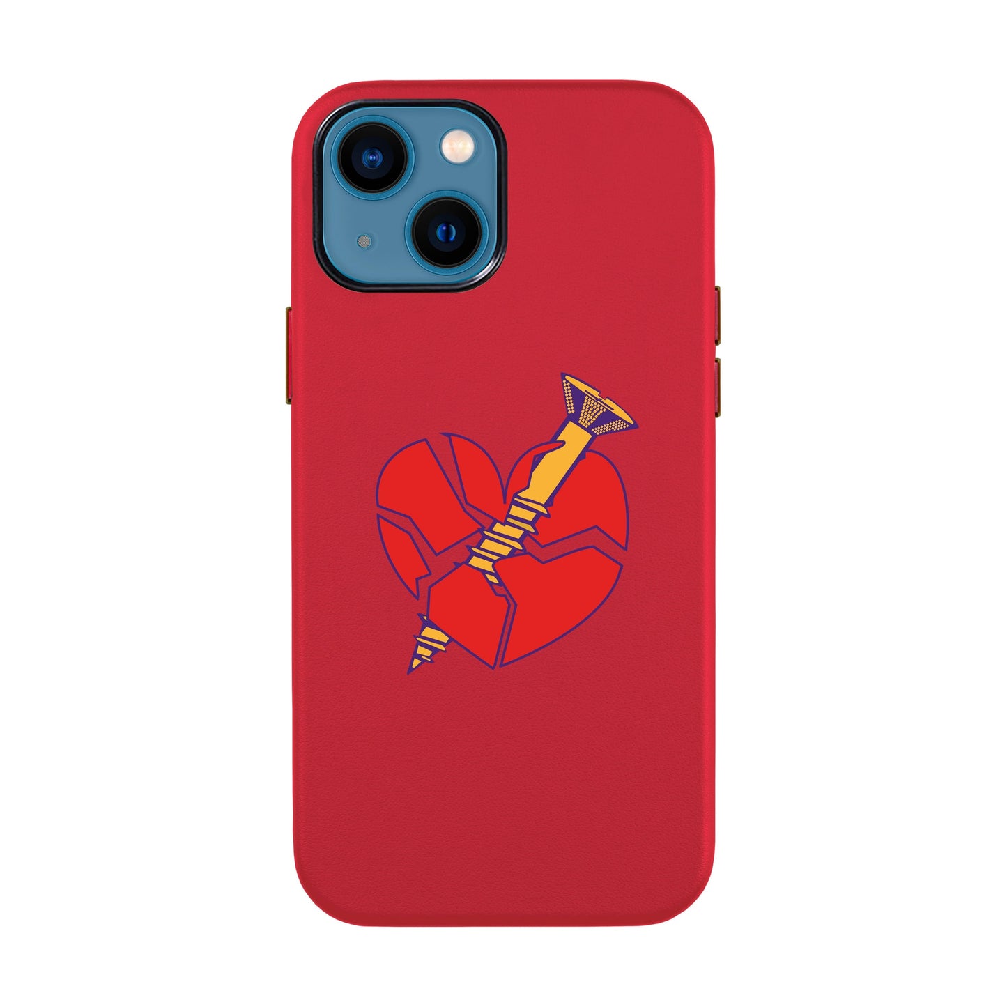 BROKEN HEART-iPhone 12 Pro Max Leather Kılıf
