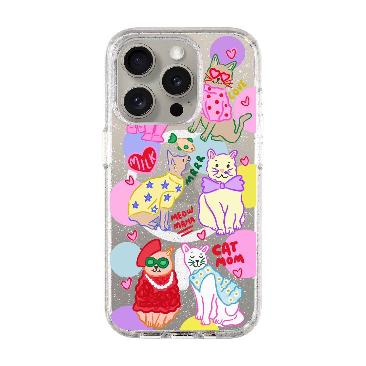 CAT MOM-iPhone 15 Pro Shiny Kılıf MagSafe Özellikli