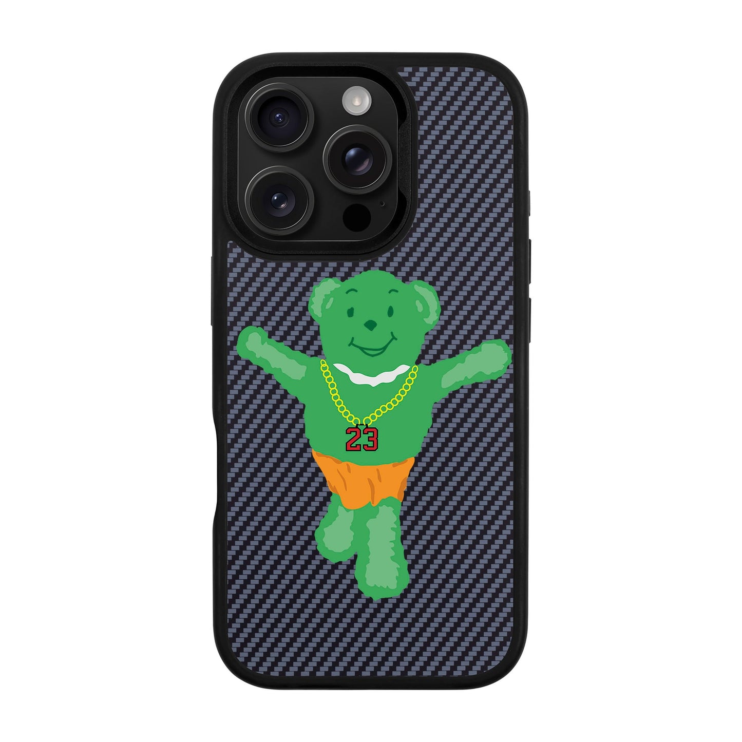 GREEN BEAR-iPhone 16 Pro Plaid Kılıf MagSafe Özellikli