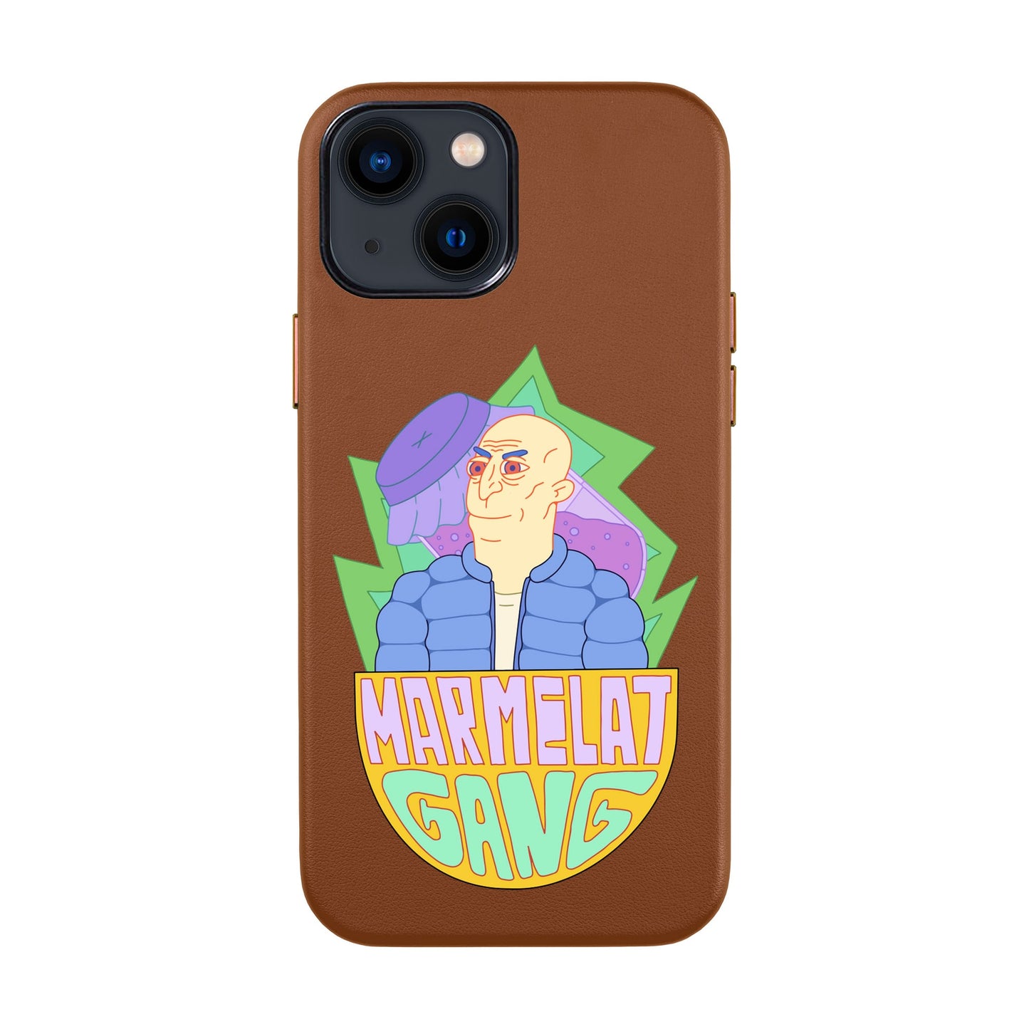 MARMELAT GANG-iPhone 13 Mini Leather Kılıf