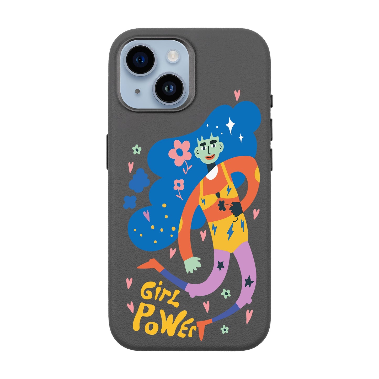 GIRL POWER-iPhone 13 Leather Premium Kılıf MagSafe Özellikli