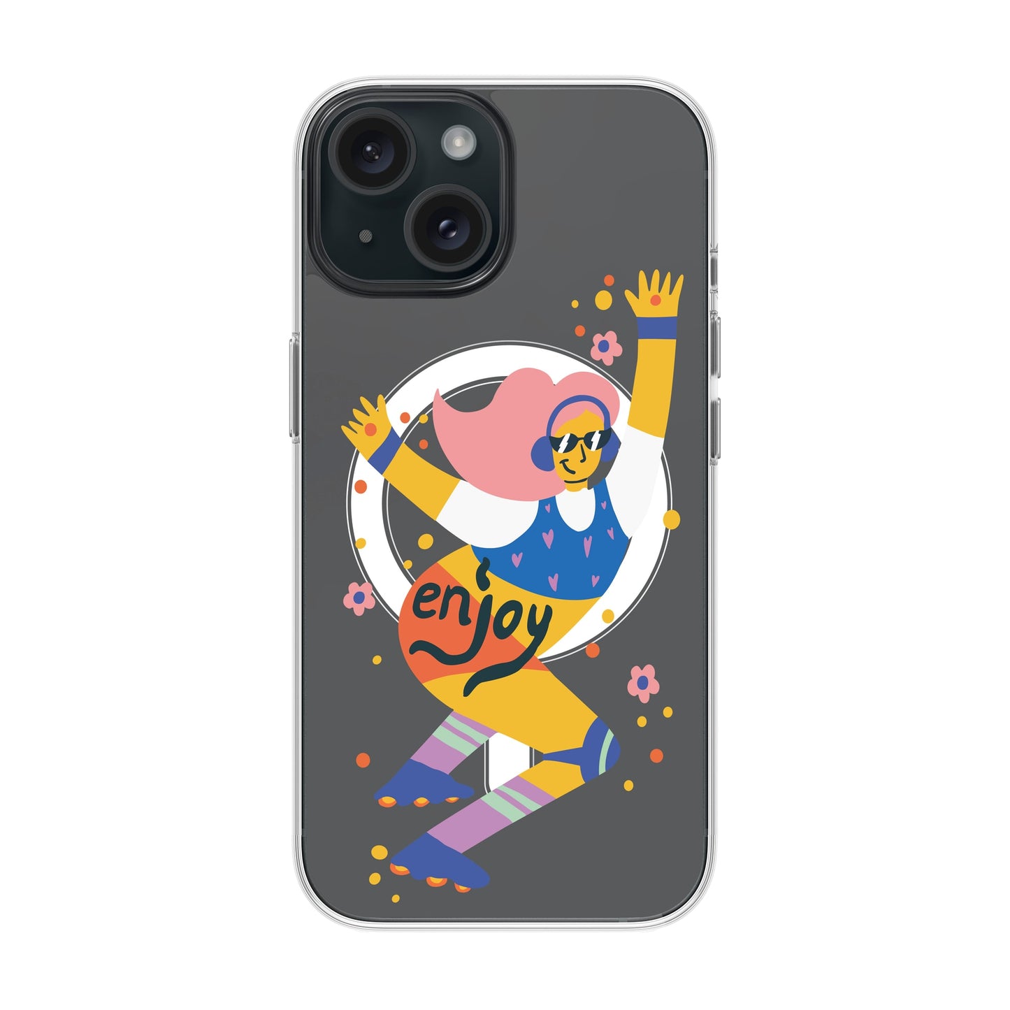 ENJOY-iPhone 15 Solid Kılıf MagSafe Özellikli