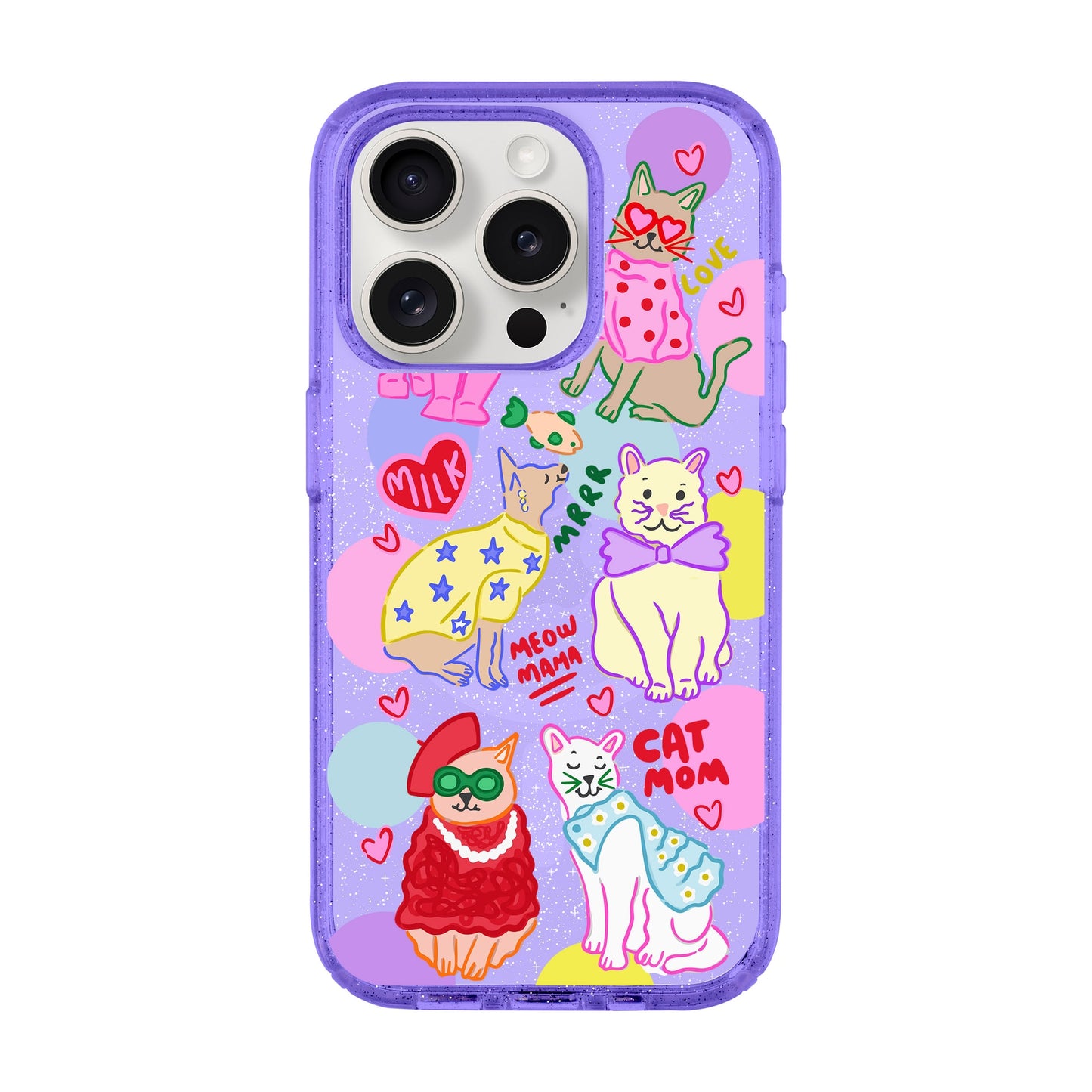 CAT MOM-iPhone 15 Pro Shiny Kılıf MagSafe Özellikli