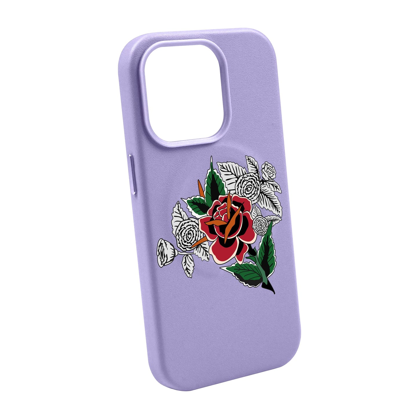 DRY ROSE-iPhone 14 Pro Max Leather Kılıf MagSafe Özellikli