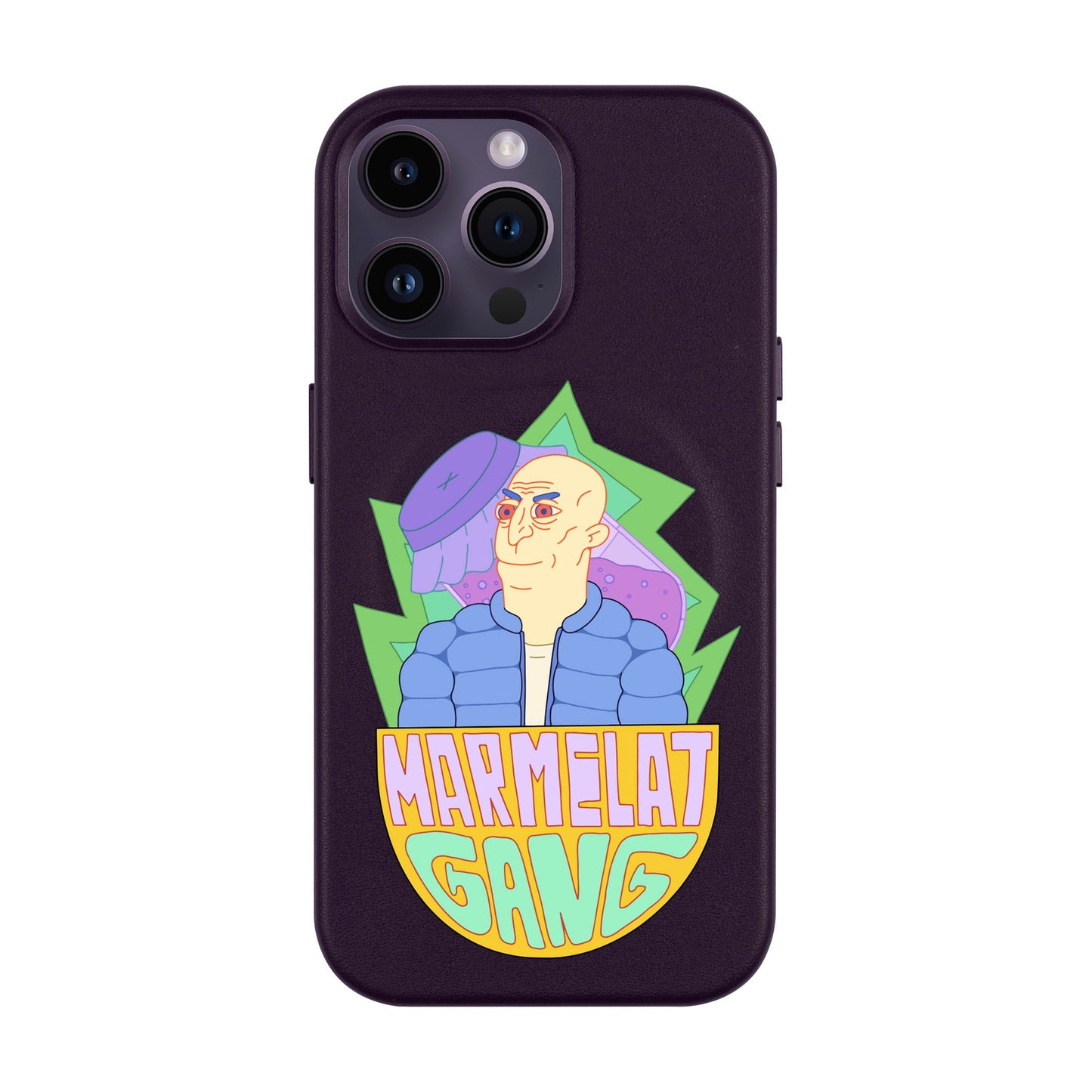 MARMELAT GANG-iPhone 14 Pro Max Leather Kılıf MagSafe Özellikli
