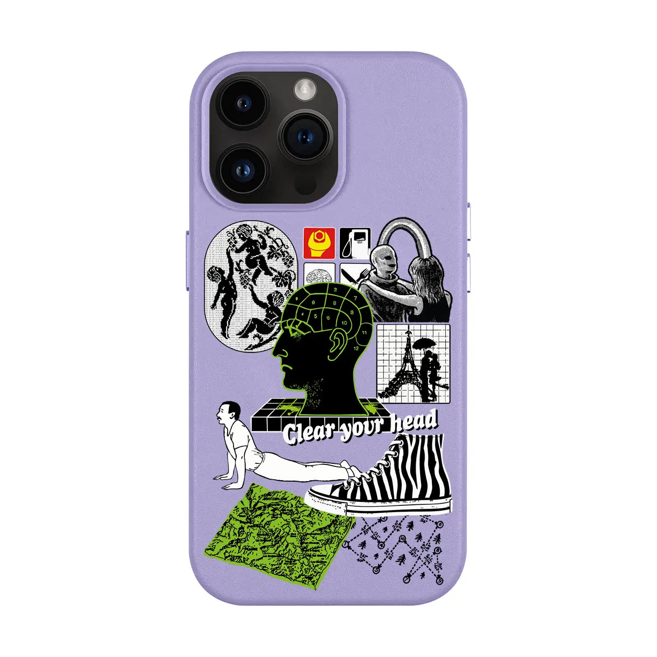 CLEAR YOUR HEAD-iPhone 14 Pro Max Leather Kılıf MagSafe Özellikli