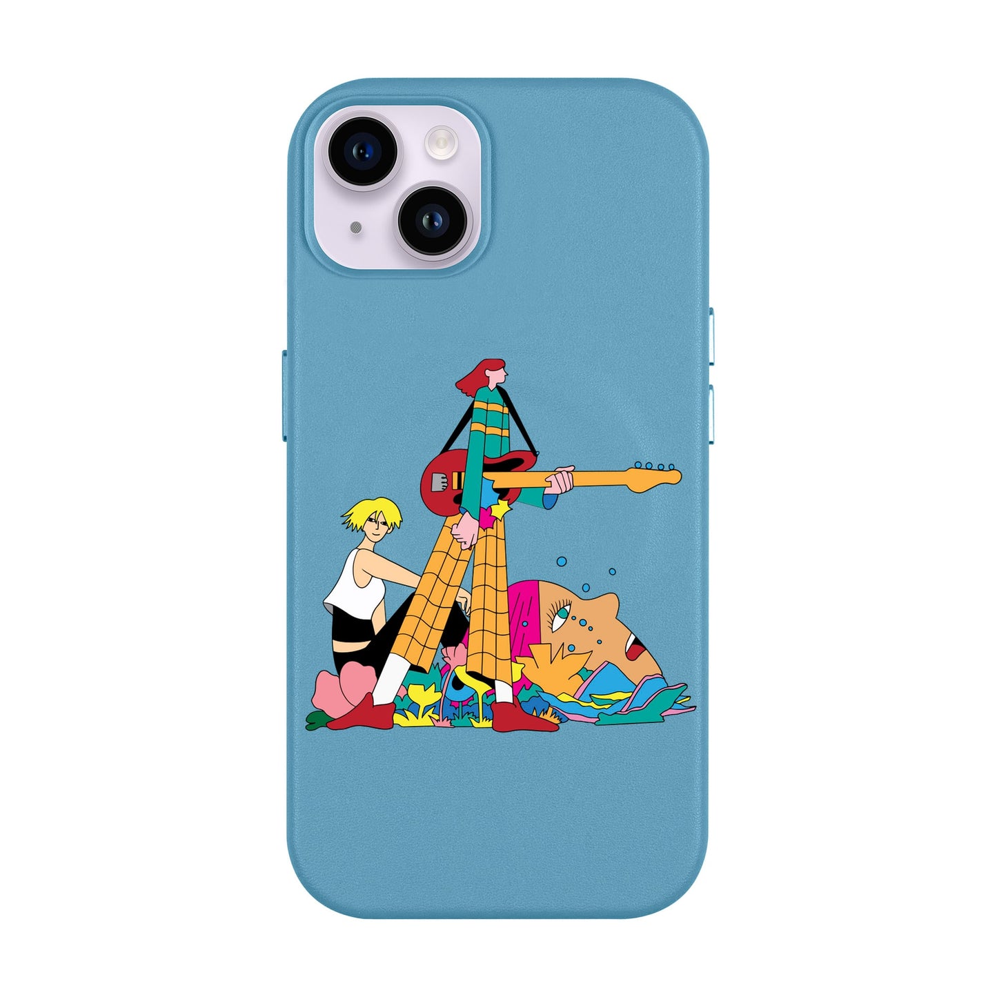 HER BAND-iPhone 14 Plus Leather Kılıf MagSafe Özellikli