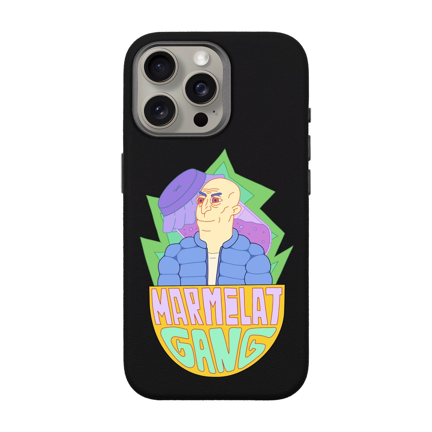 MARMELAT GANG-iPhone 15 Pro Max Leather Premium Kılıf MagSafe Özellikli