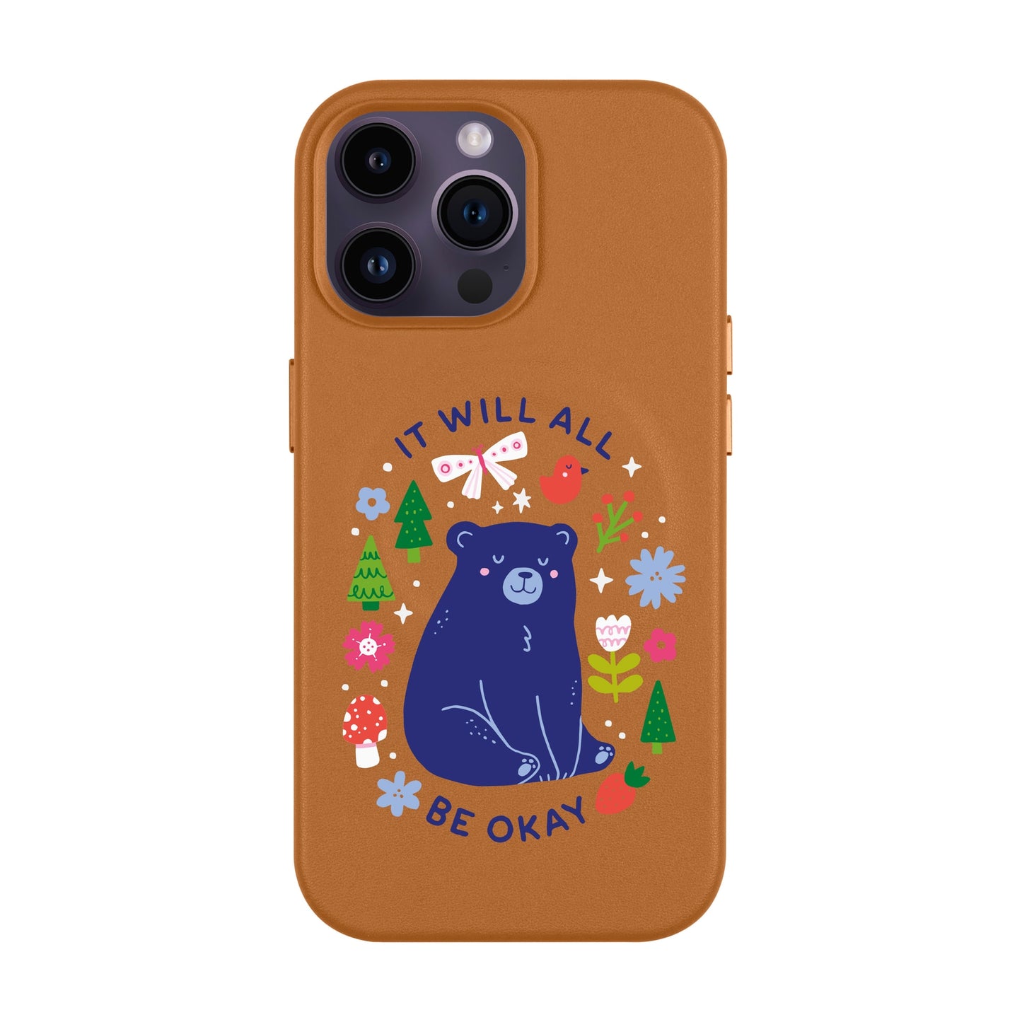 BE OKEY-iPhone 14 Pro Max Leather Kılıf MagSafe Özellikli