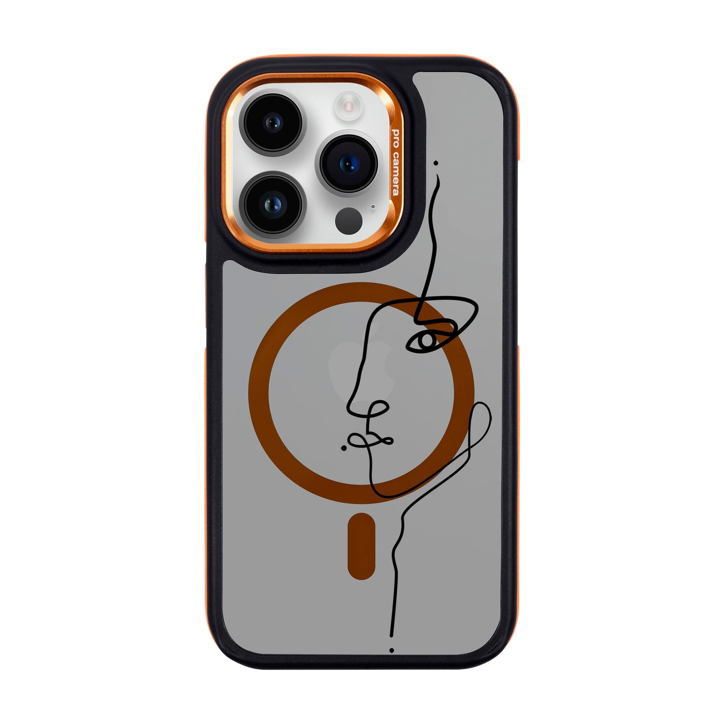 FACE-iPhone 14 Pro Dark Kılıf MagSafe Özellikli