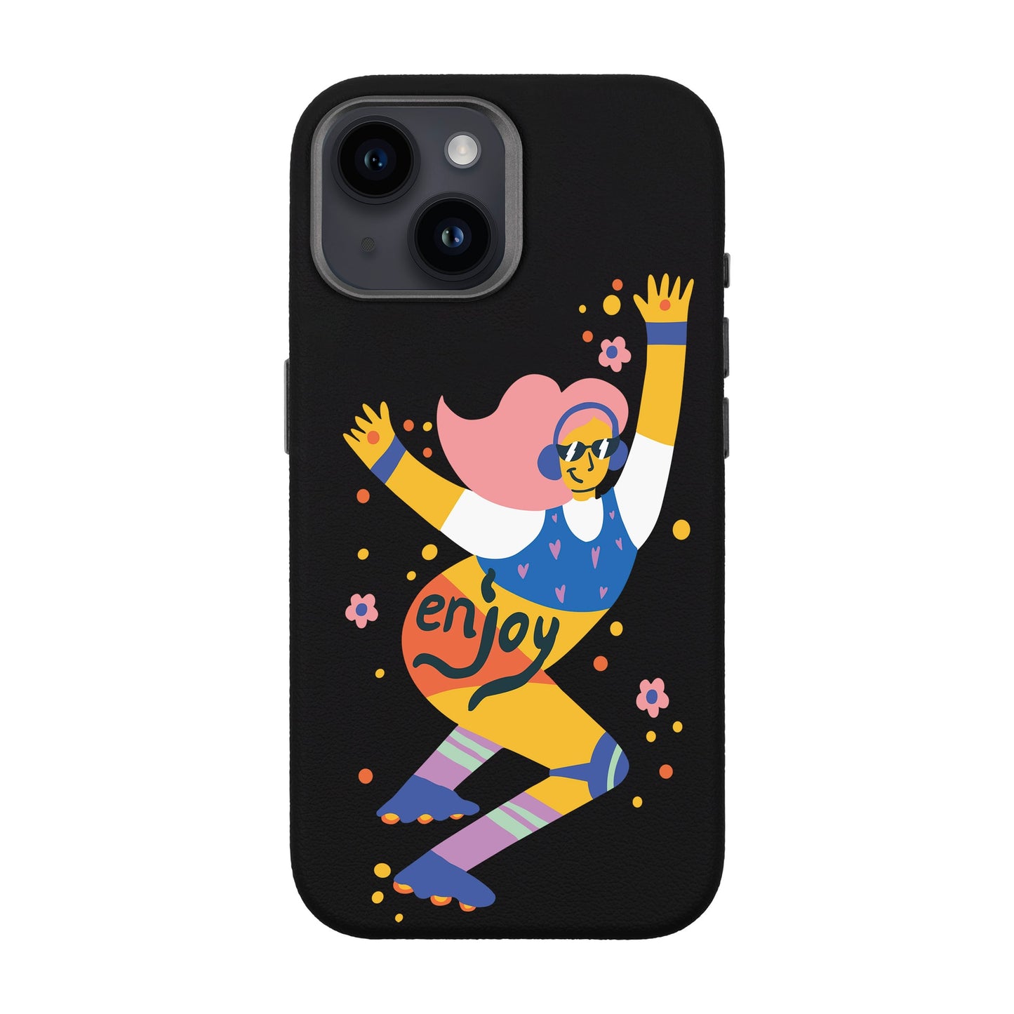 ENJOY-iPhone 14 Leather Premium Kılıf MagSafe Özellikli