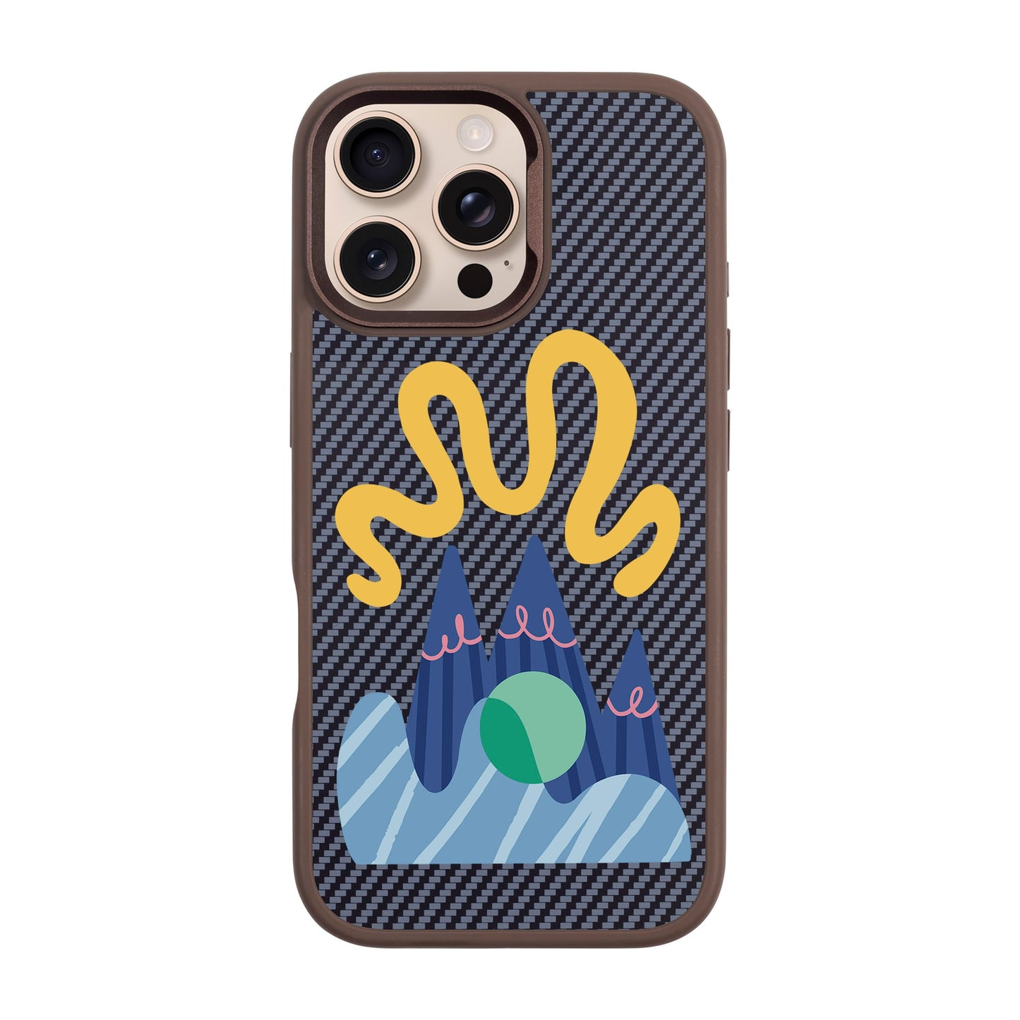 MOUNTAIN-iPhone 16 Pro Max Plaid Kılıf MagSafe Özellikli