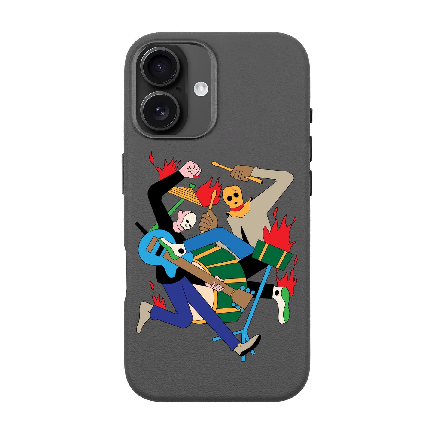 MONSTER MASH-iPhone 16 Leather Premium Kılıf MagSafe Özellikli