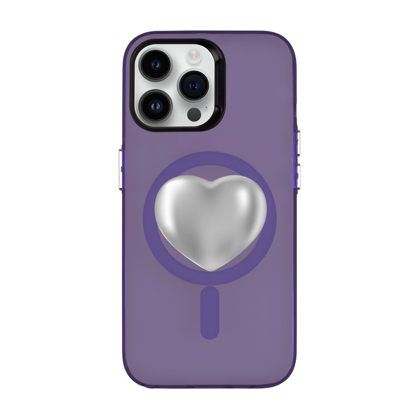 SILVER HEART-iPhone 14 Pro Max Hold Kılıf MagSafe Özellikli