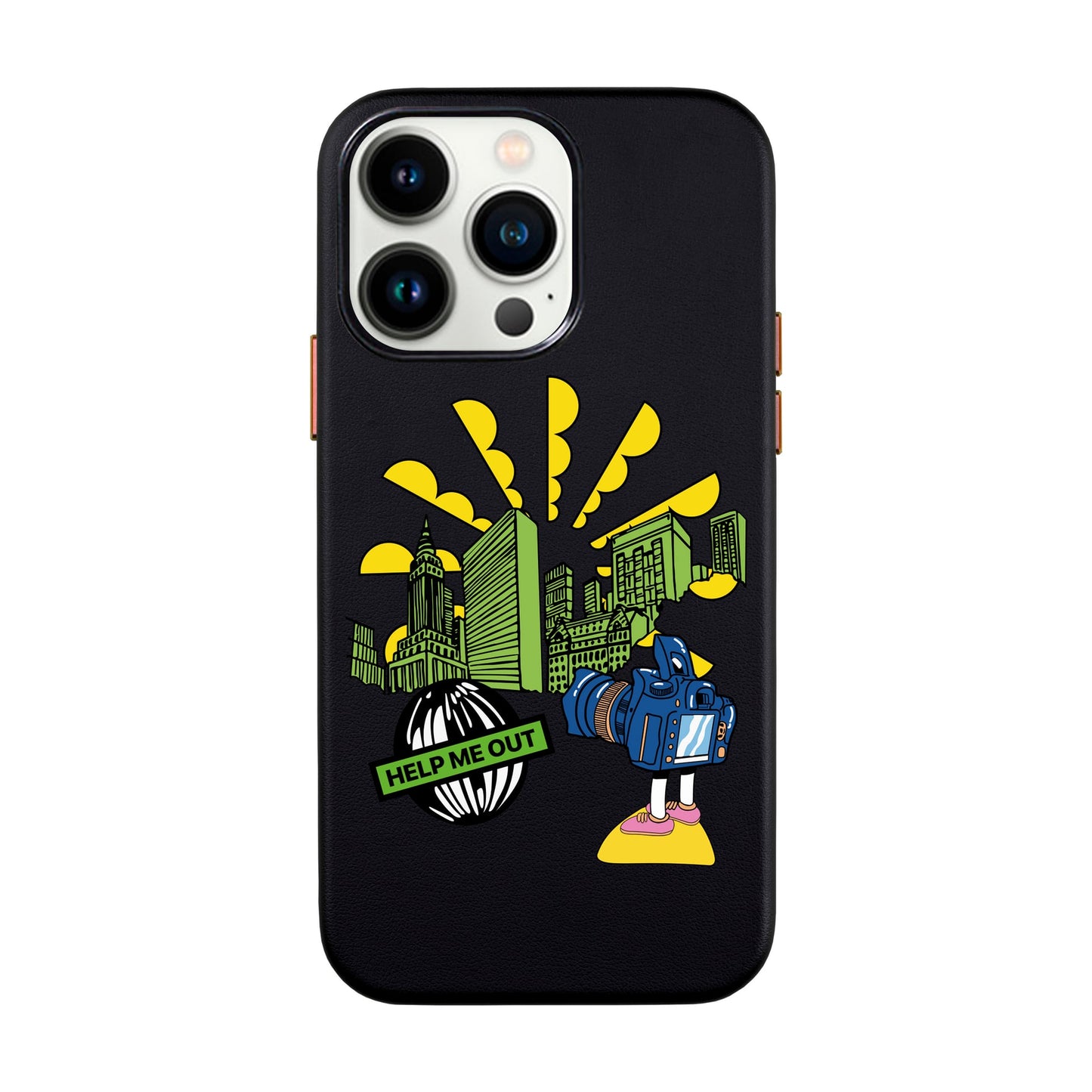 HELP ME OUT-iPhone 13 Pro Leather Kılıf