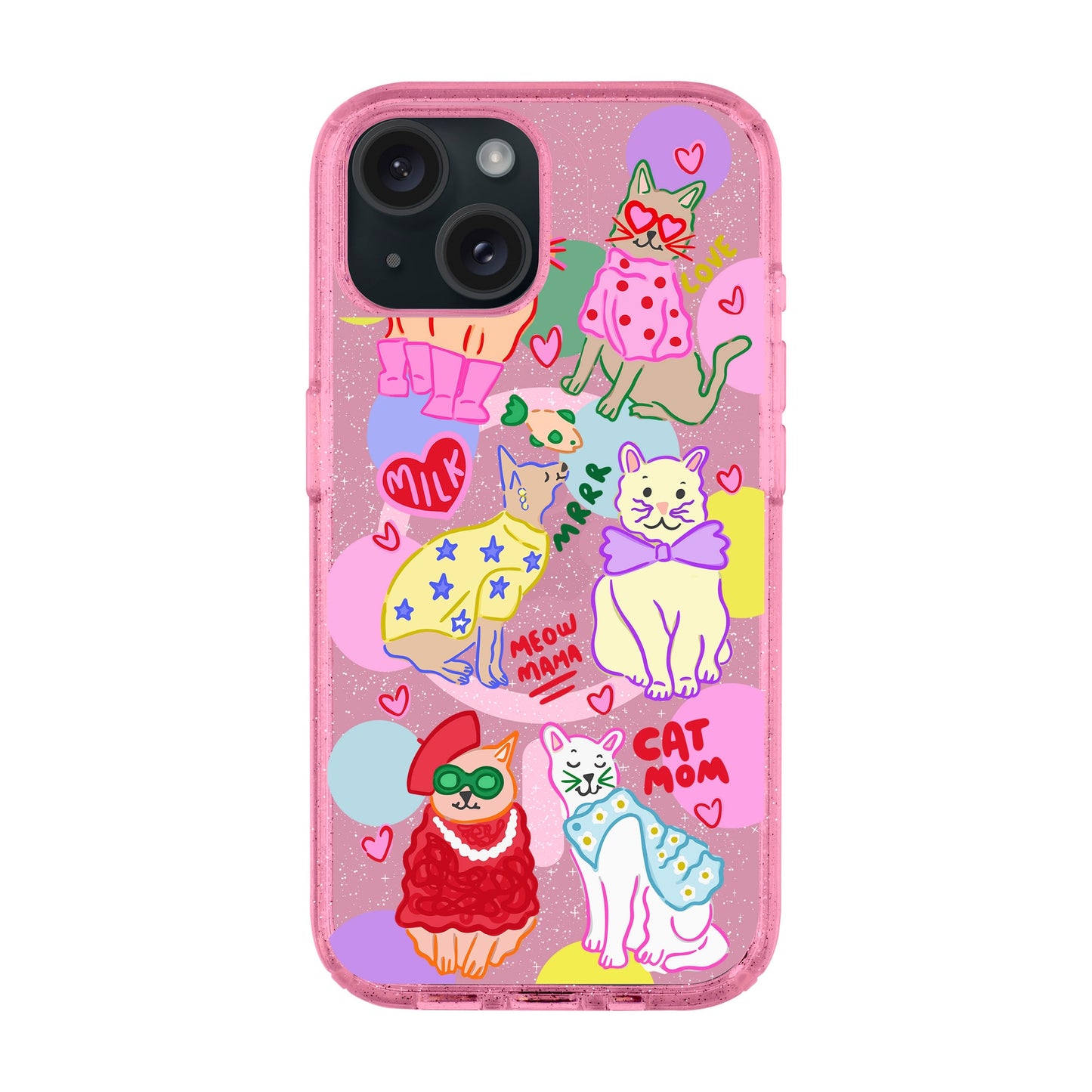 CAT MOM-iPhone 15 Plus Shiny Kılıf MagSafe Özellikli
