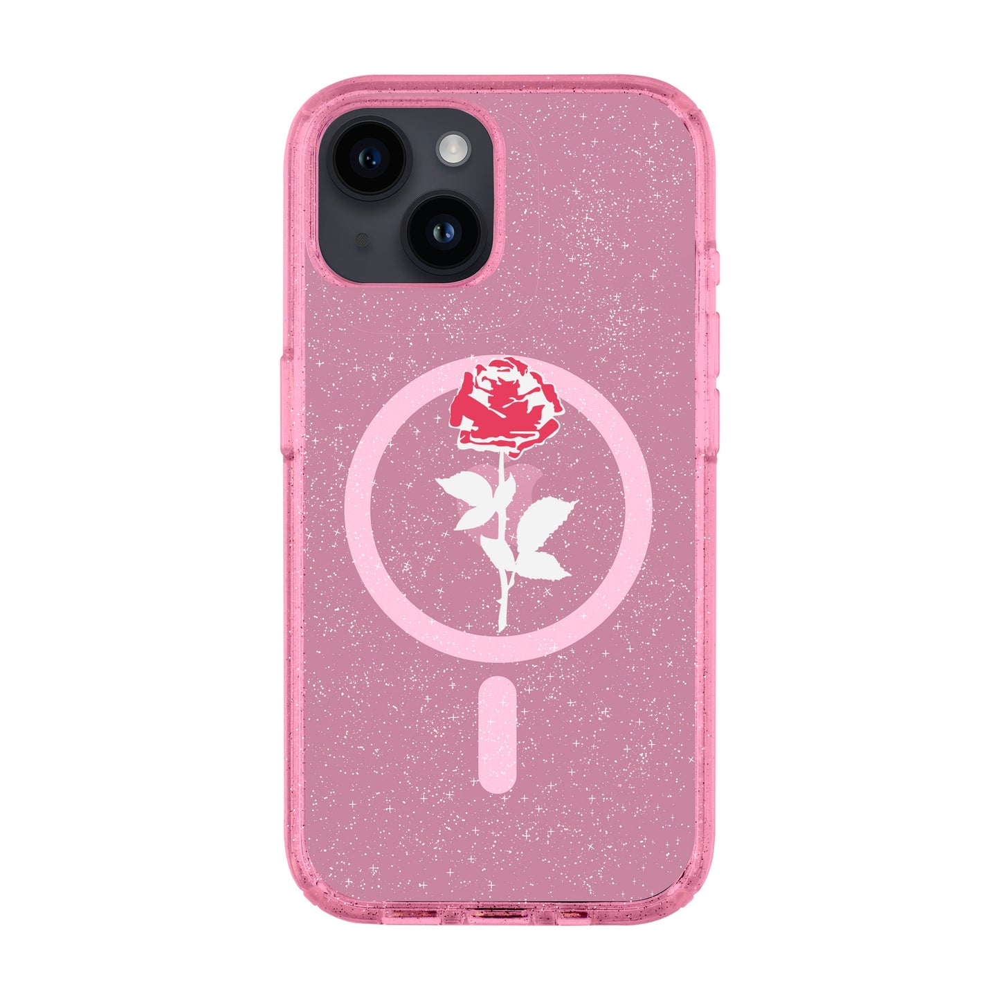 NATUREL ROSE-iPhone 14 Shiny Kılıf MagSafe Özellikli