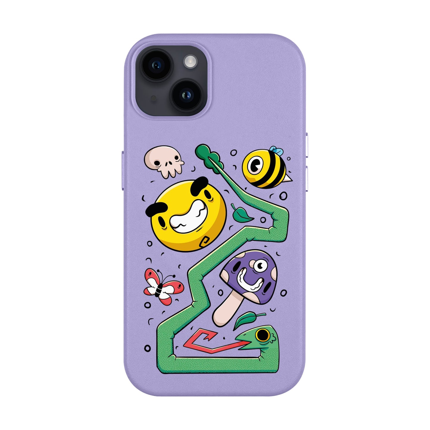 NADUR-iPhone 14 Plus Leather Kılıf MagSafe Özellikli