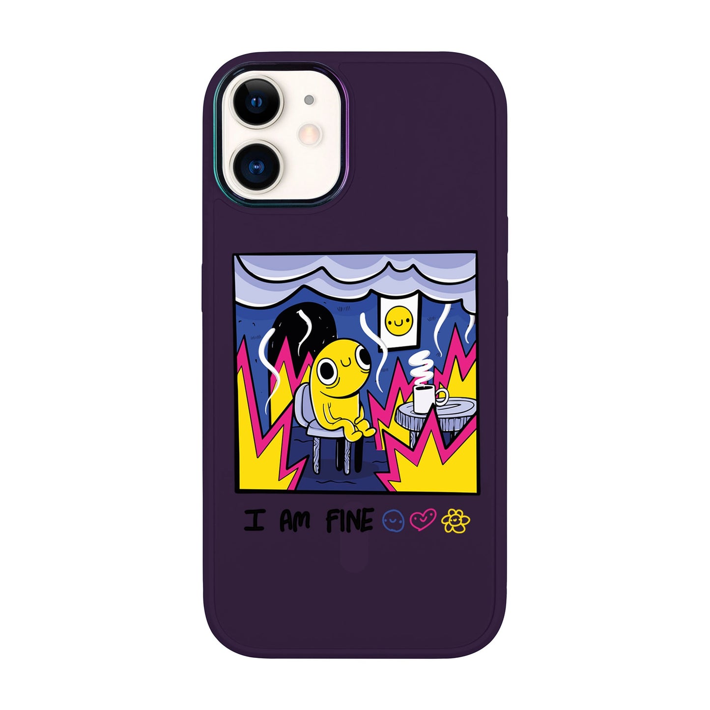 I AM FINE-iPhone 12 Vigor Kılıf MagSafe Özellikli
